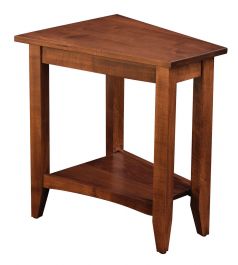 Somerset Wedge Table w/Shelf