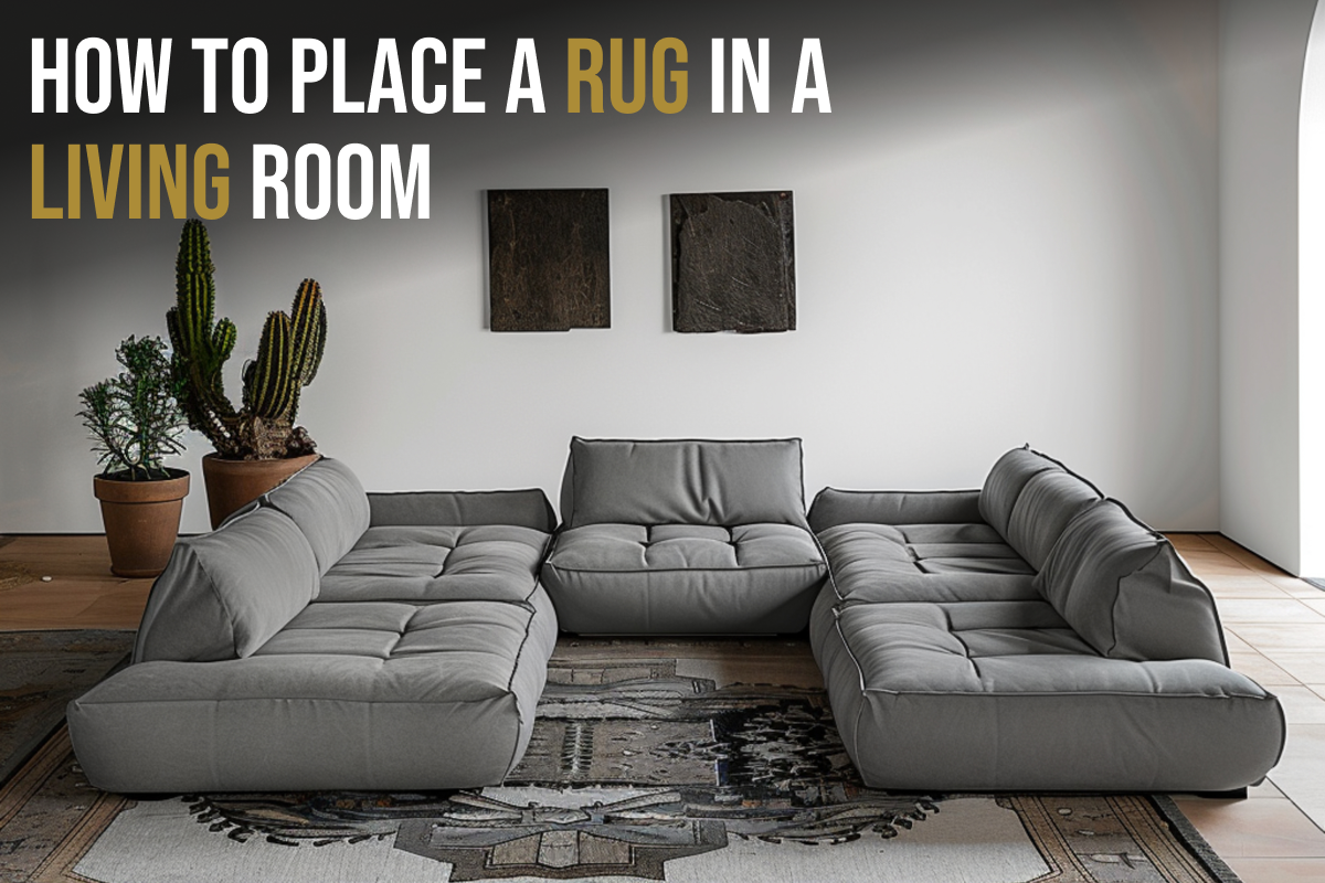 how to place a rug in living room 